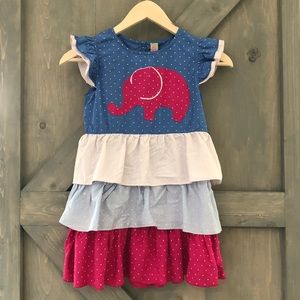 Sophie and Sam tiered elephant dress